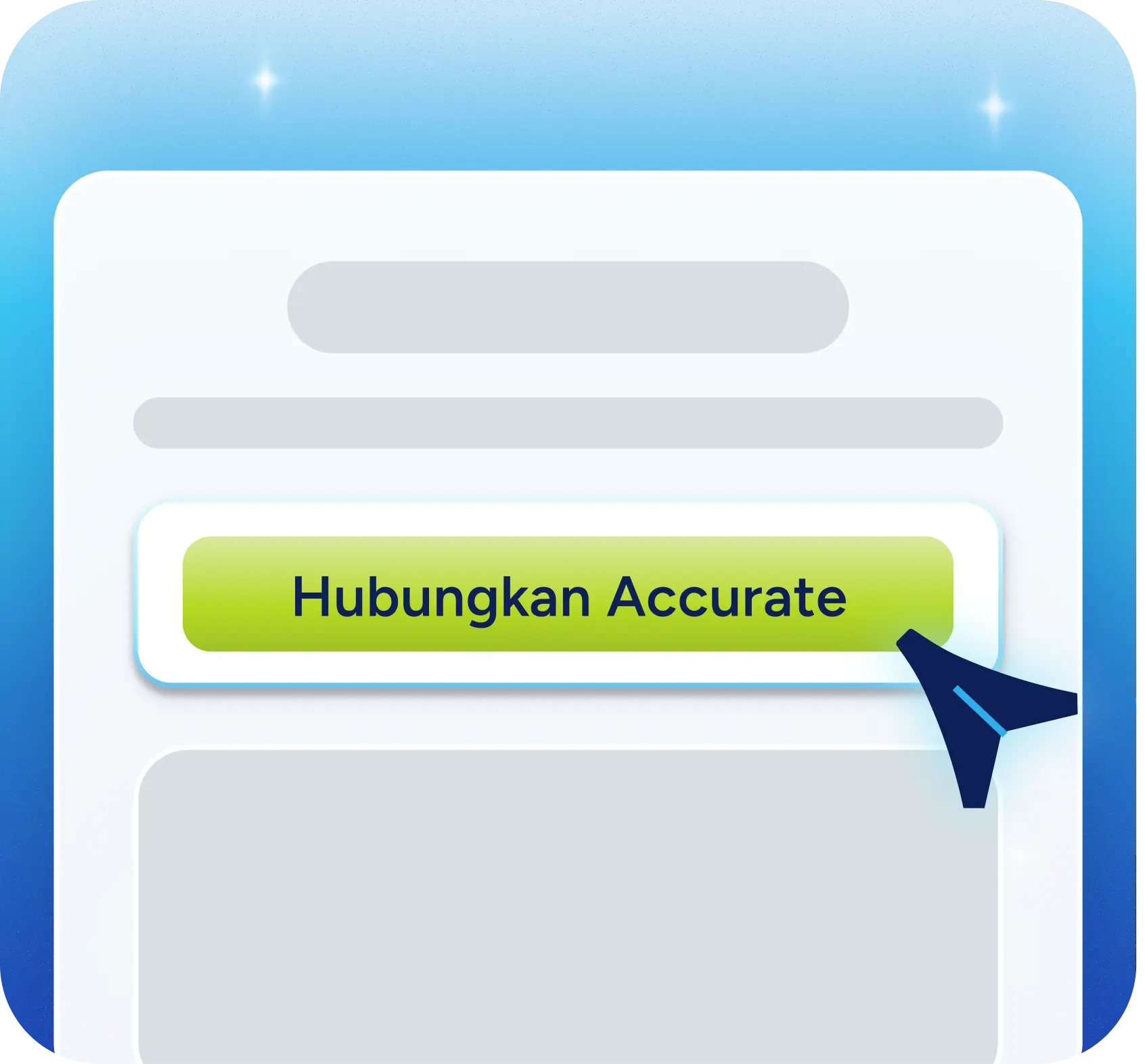 Klik button Hubungkan <br/>Akun Accurate