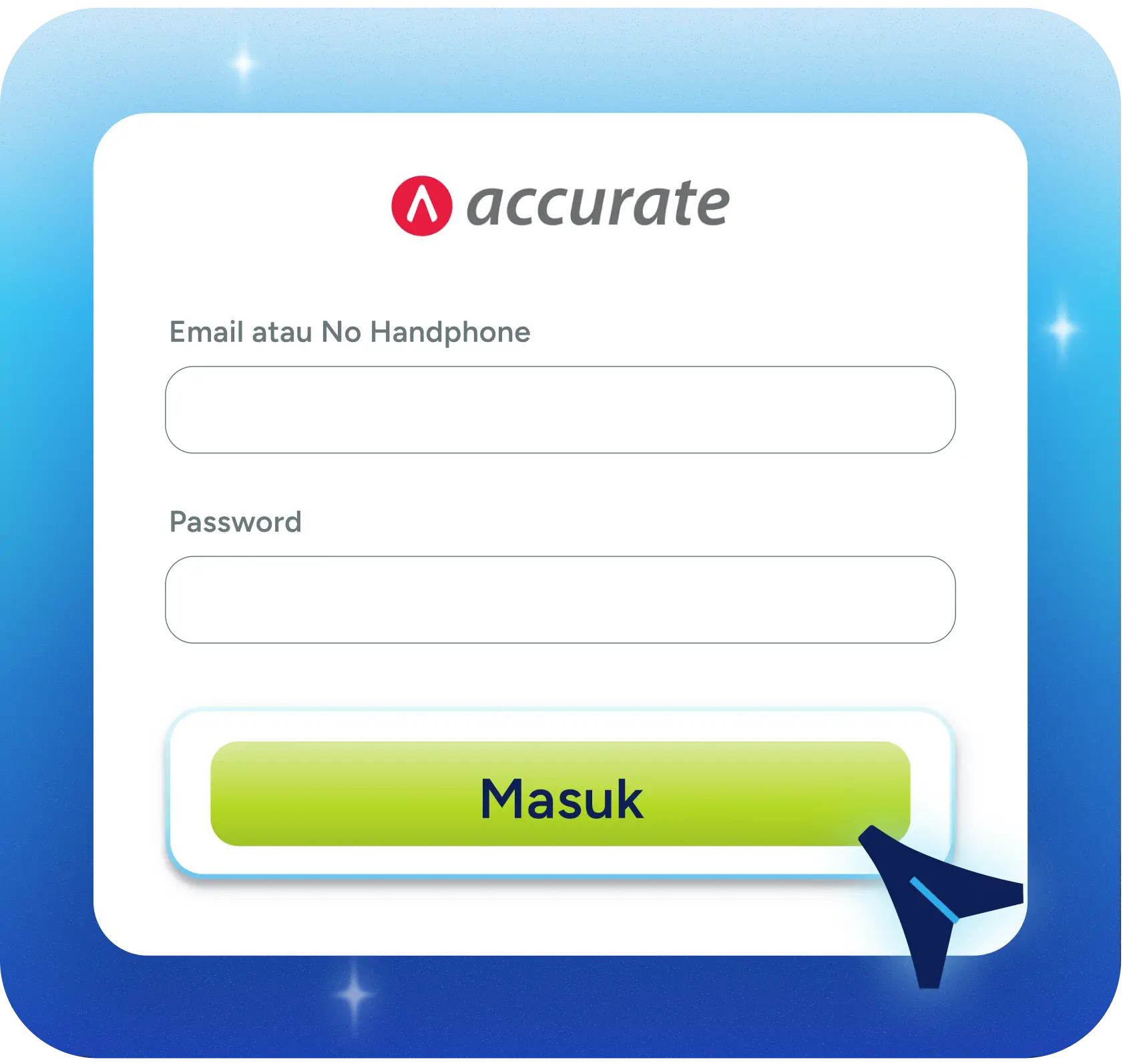 Login ke Akun Accurate<br/> dan klik button Beri Akses