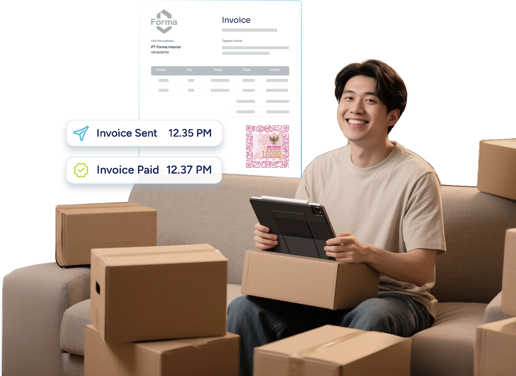 Aplikasi Invoice Online Gratis - Paper