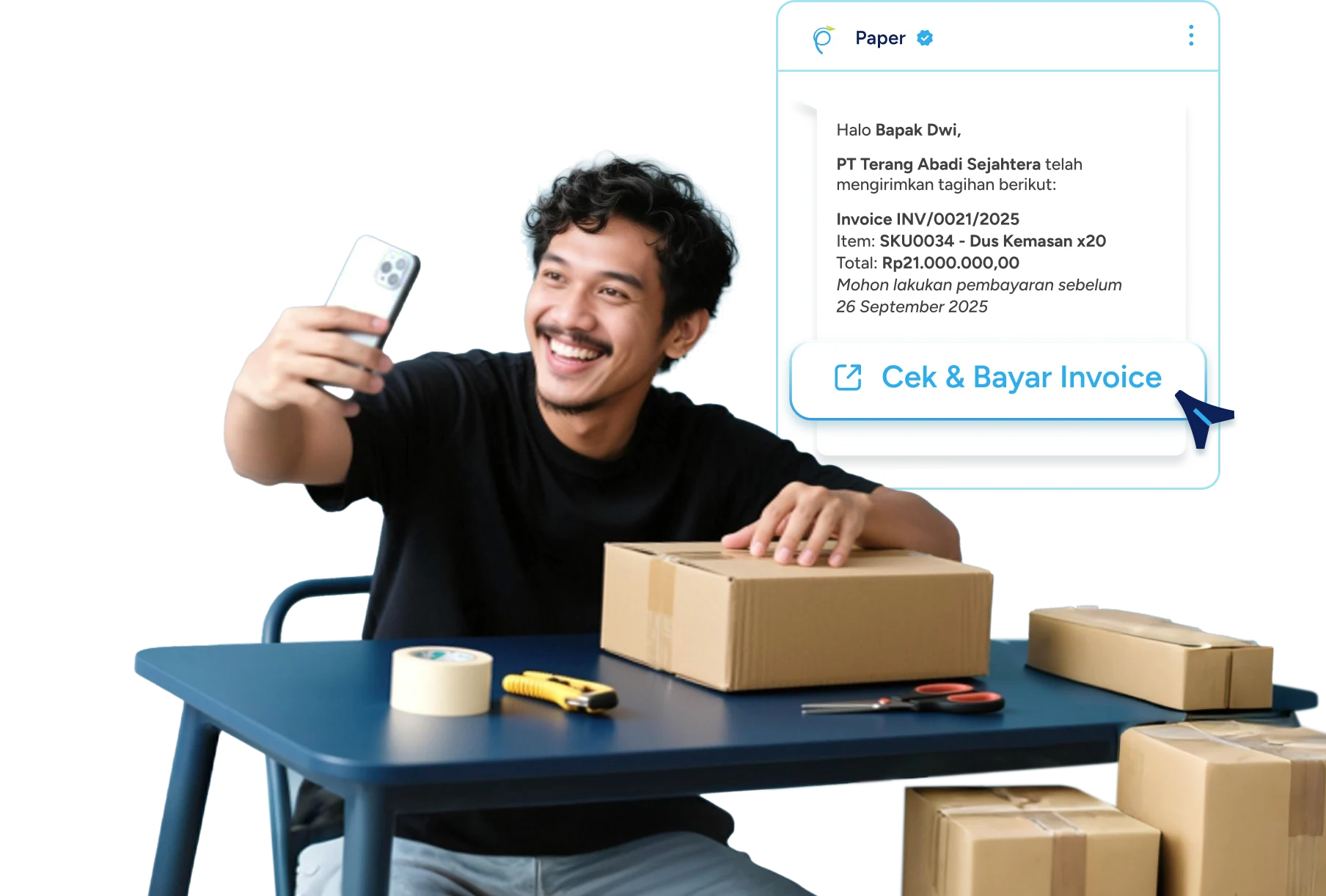 Invoice Penjualan Sah, Siap Dibayar Dalam Sekali Klik - Paper.id