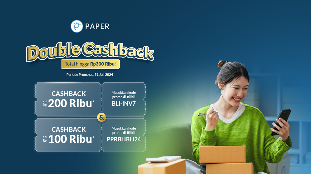 Double Cashback dari Blibli hingga Rp300.000, Dapatkan Sekarang!