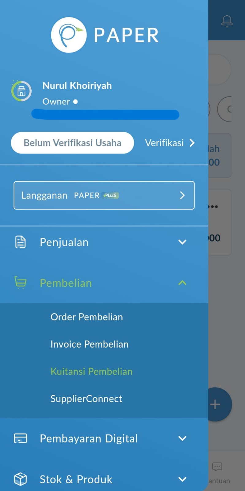 Cara buat kuitansi online di Paper.id