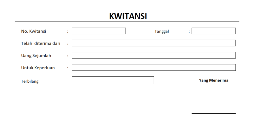 contoh kwitansi digital