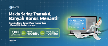 Ikuti Loyalty Program dan Perbanyak Transaksi dengan Paper Pioneer Card, Dapatkan Hingga 7000 GarudaMiles atau Bonus Lainnya!