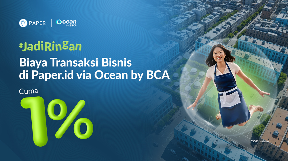 Paper.id Hadir di BCA Ocean, Nikmati Transaksi dengan Biaya 1%