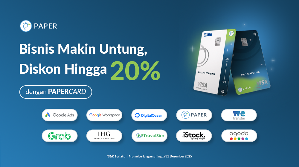 Gunakan PAPERCARD-mu, Nikmati Diskon Hingga 20% di Merchant Ini!