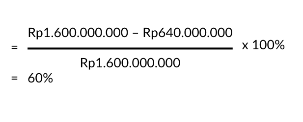 Rumus margin laba kotor (gross profit margin)